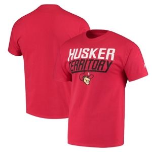 Russell Scarlet Nebraska Huskers Crew Basic Logo NCAA T-Shirt Men's NWT